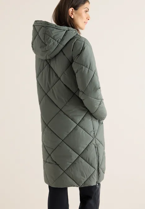 Mantel mit Rucksack Strings pastel olive