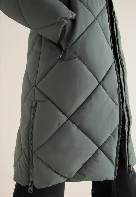 Mantel mit Rucksack Strings pastel olive