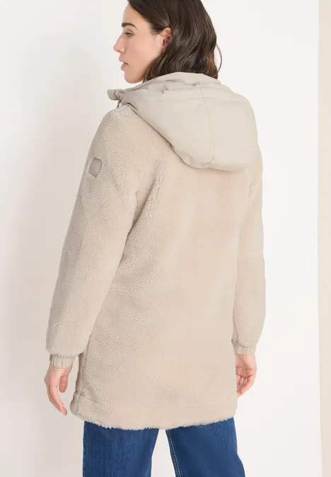 Kuscheliger Teddy-Mantel teddy vanilla white Kuscheliger Teddy-Mantel teddy vanilla white