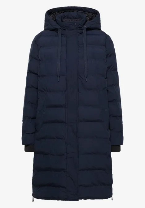 Mantel mit verklebten Nähten dark navy blue