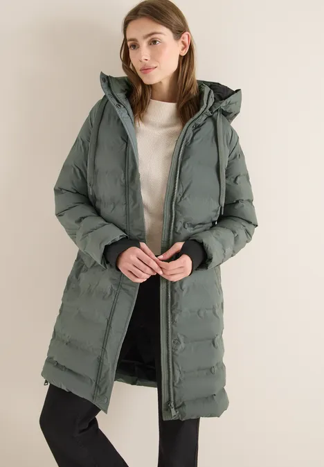 Jas met gelijmde naden pastel olive