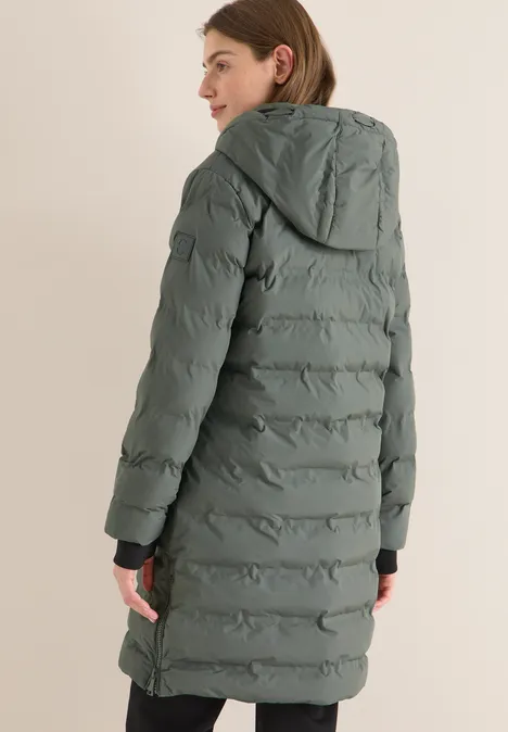 Jas met gelijmde naden pastel olive
