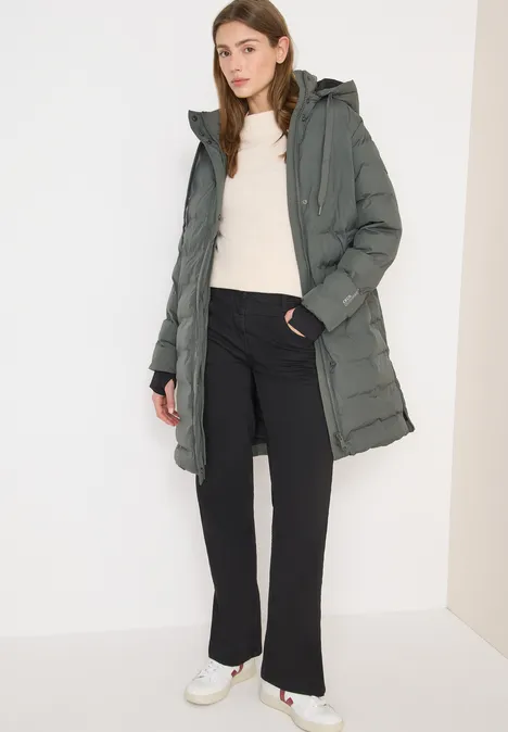 Jas met gelijmde naden pastel olive