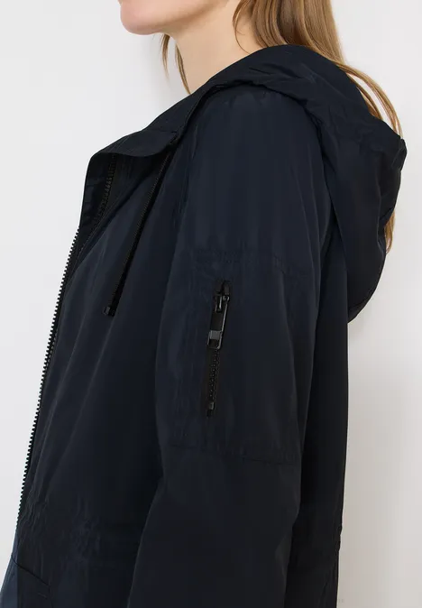 Veste longue blue navy