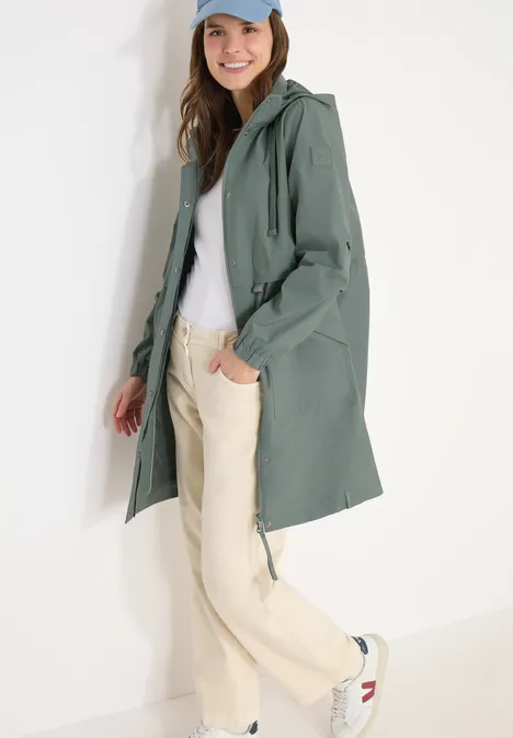 Jas met lang geheugen kelp green