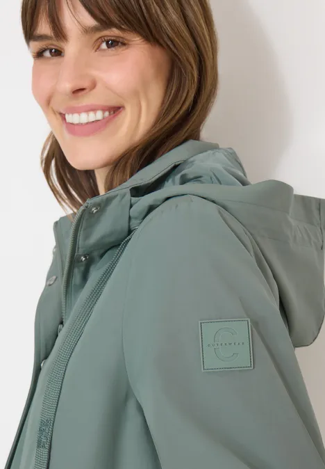 Jas met lang geheugen kelp green