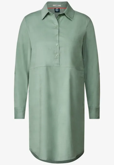 Babycord Kleid clear sage green