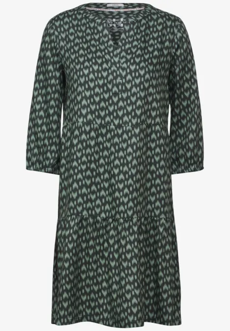 Print Tunikakleid strong khaki