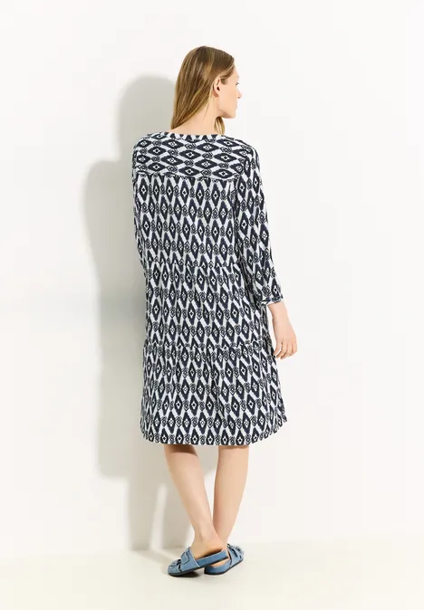 Tunika Kleid mit Print vanilla white