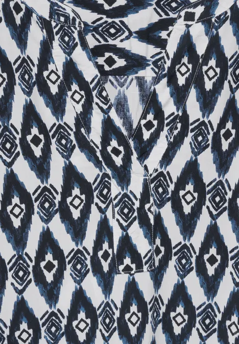 Tunika Kleid mit Print vanilla white