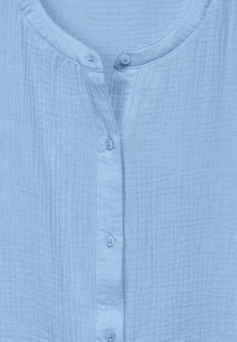 Musselin Kleid soft light blue