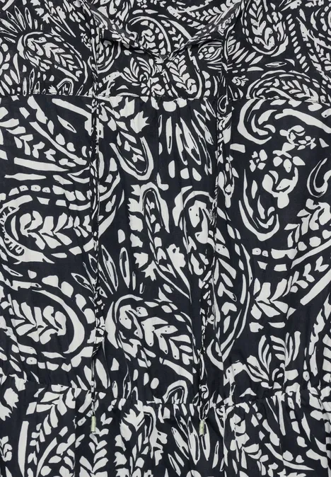 Tunika Print Kleid Black