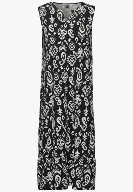 Print Mix Sommerkleid Black