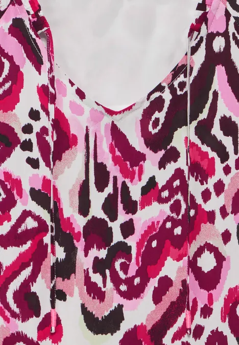 Tunika Kleid mit Print bloomy pink