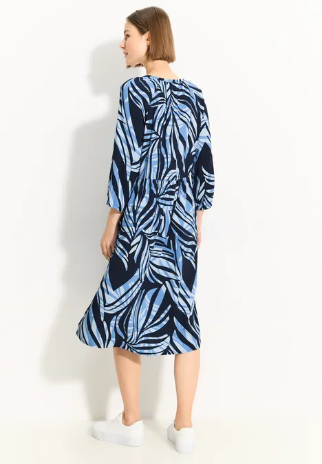 Tunika Kleid mit Print universal blue
