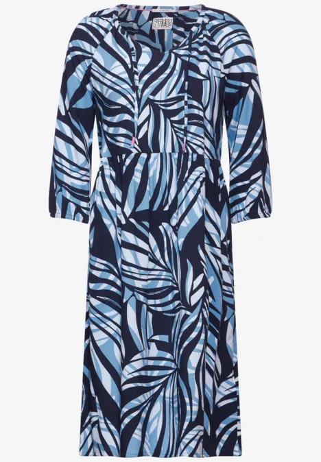 Tunika Kleid mit Print universal blue