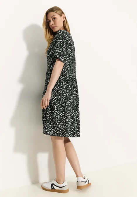 Sommerkleid mit Print Black