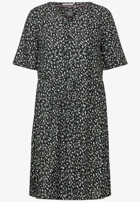 Sommerkleid mit Print Black