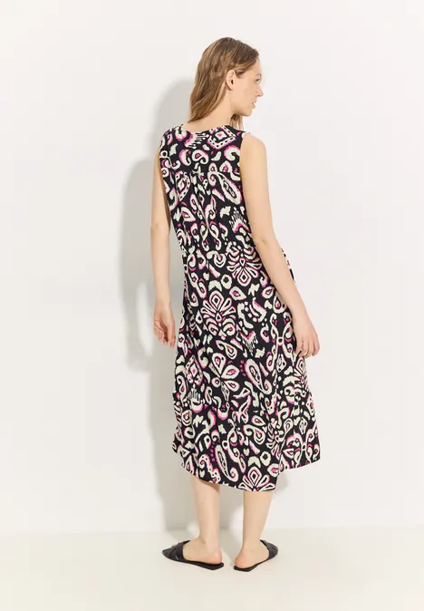 Sommerkleid mit Print Black