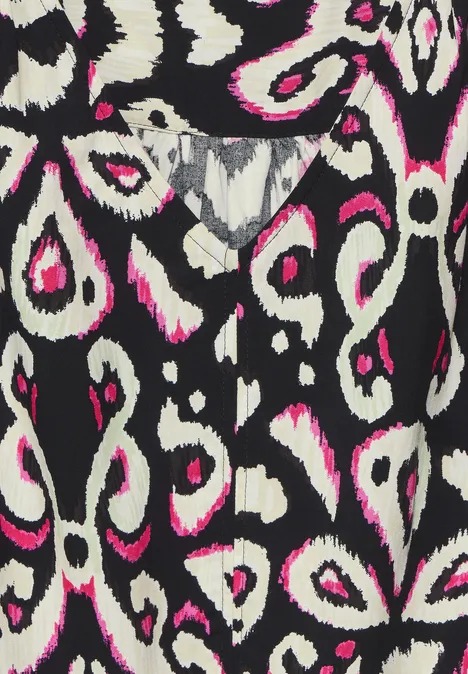 Sommerkleid mit Print Black