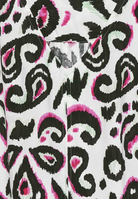 Sommerkleid mit Print vanilla white