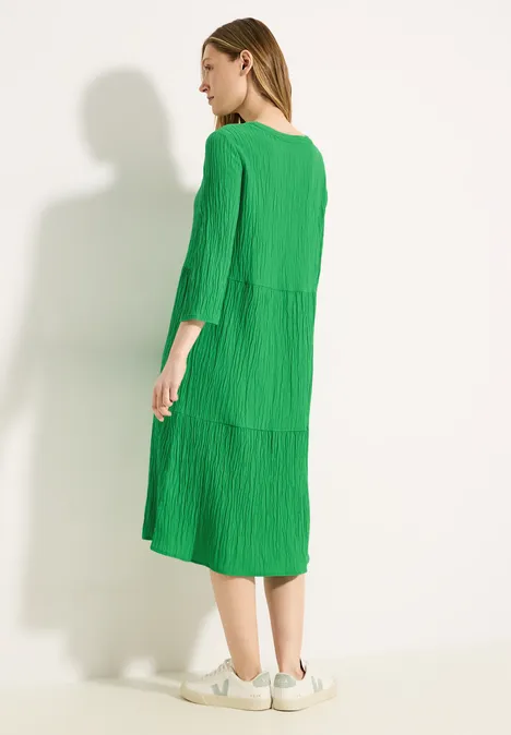 Tunika Kleid mit Struktur fresh apple green