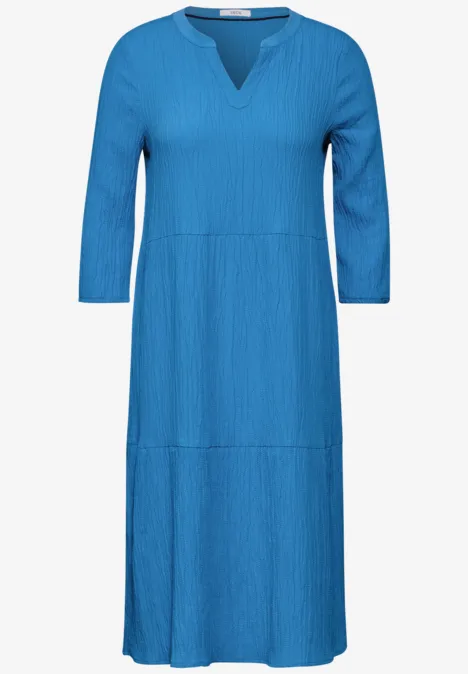 Tunika Kleid mit Struktur azure blue