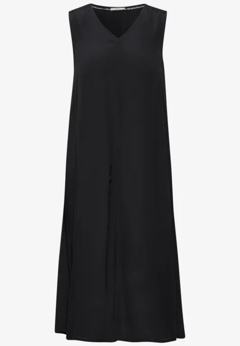 Sommer-Kleid mit Struktur Black