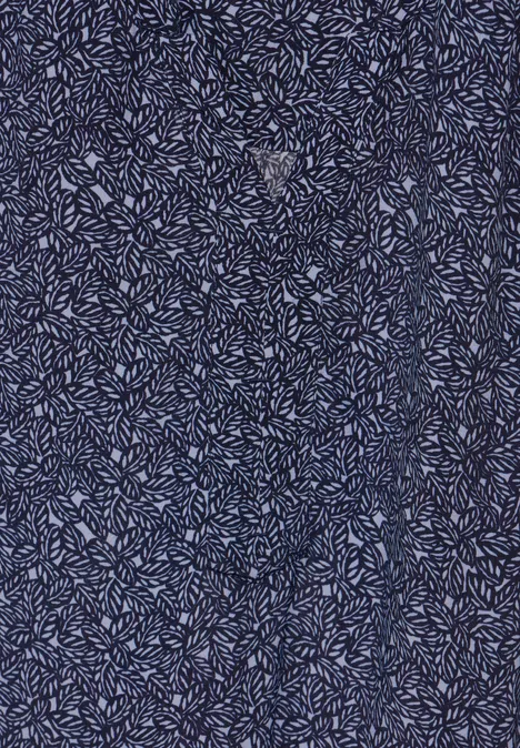 Struktur Print Kleid universal blue
