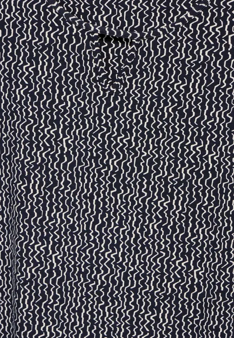 Jersey Kleid mit Print universal blue