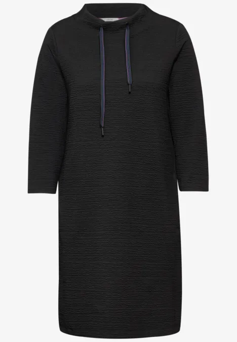 Strukturkleid Black