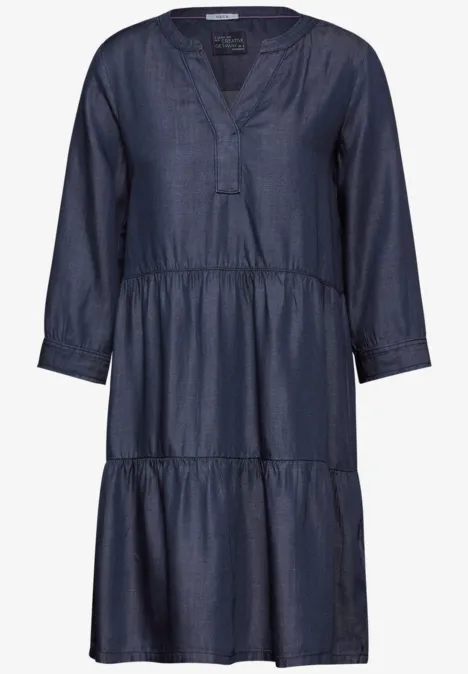 Lyocell-Kleid Dark blue wash