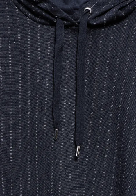 Kleid mit Nadelstreifen deep petrol