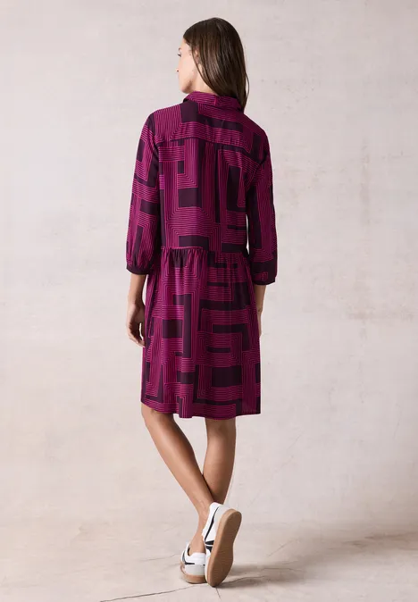 Bedrucktes Kleid beloved berry