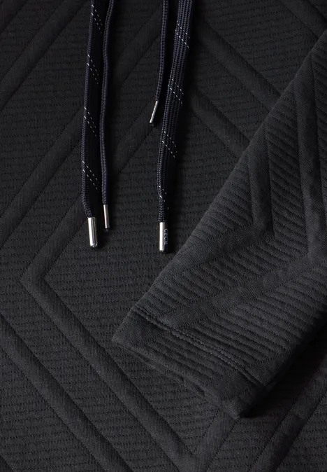 Kleid mit 3D-Strukturmuster deep charcoal grey