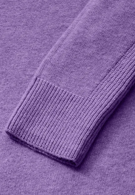 Strickkleid mit Glitzer gentle lilac melange
