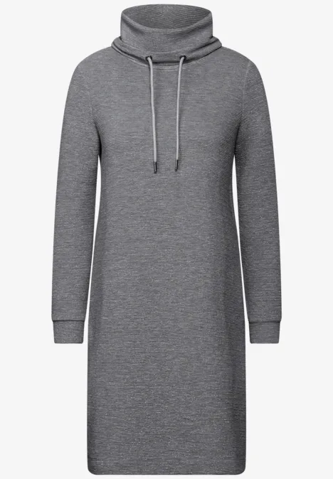 Glitzerndes Ottoman-Kleid platinum grey mel.