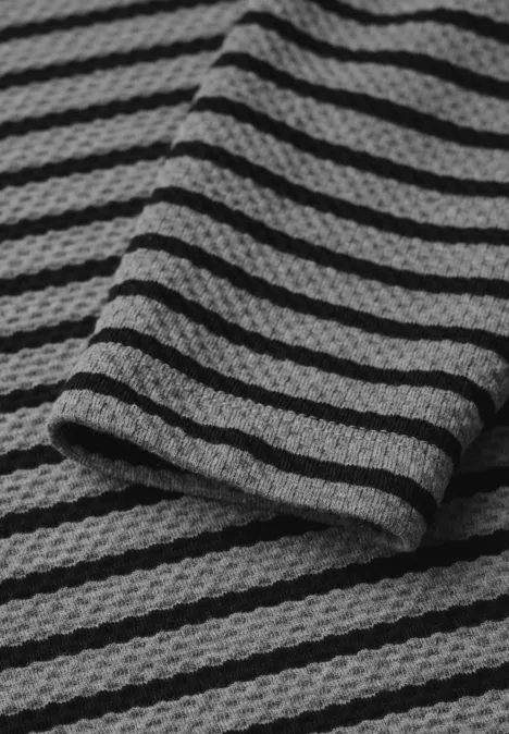 Robe à rayures platinum grey mel.