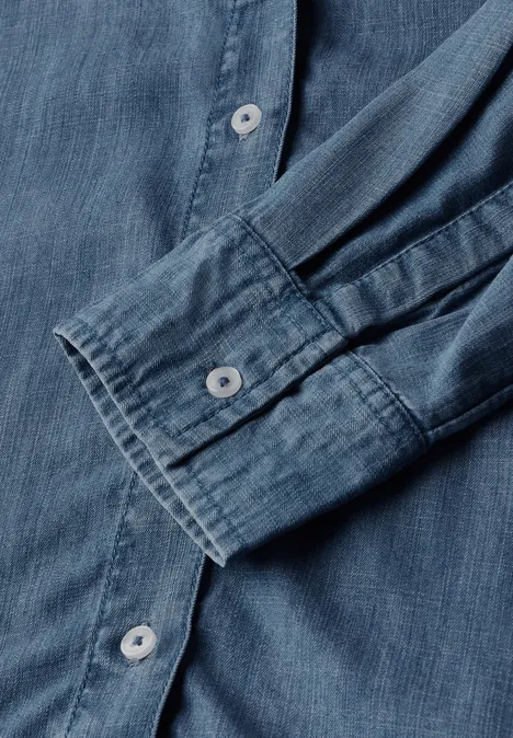 Lyocell jurk mid blue wash