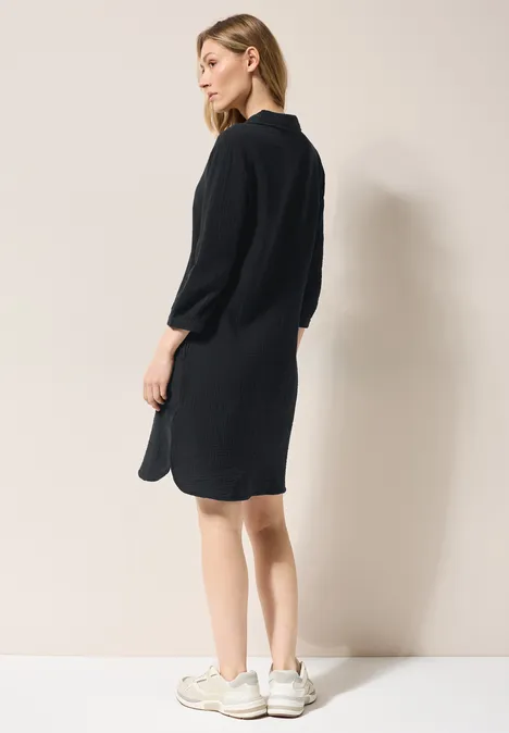 Musselin Kleid Black