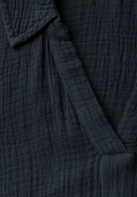 Musselin Kleid universal blue