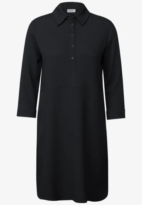 Kleid mit Struktur Black
