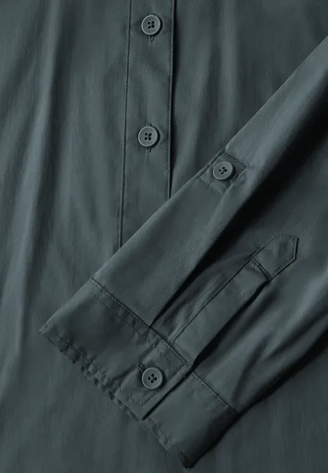 Kleid in Unifarbe slate khaki
