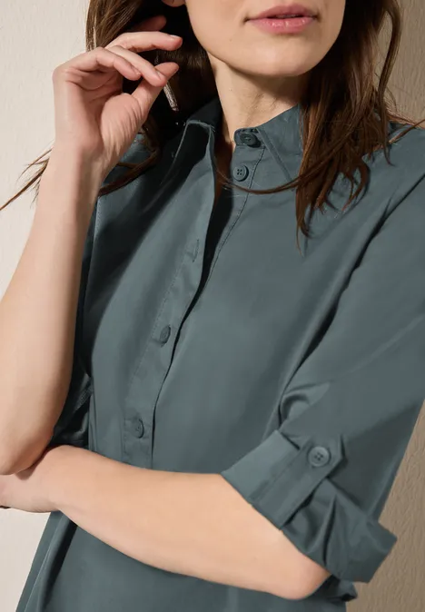 Kleid in Unifarbe slate khaki