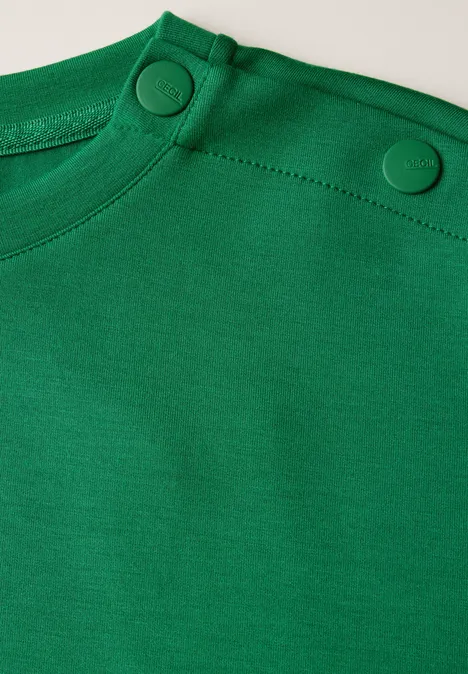Kleid mit Knopfdetail garden green