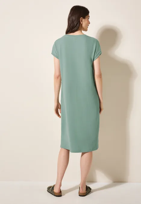 Jacquard Kleid matcha green