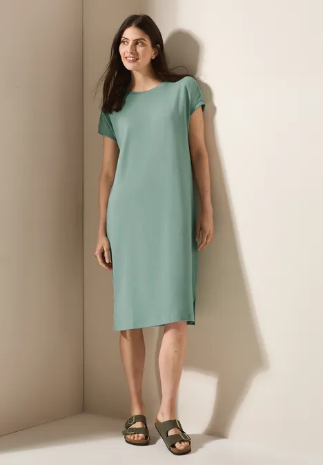 Jacquard Kleid matcha green