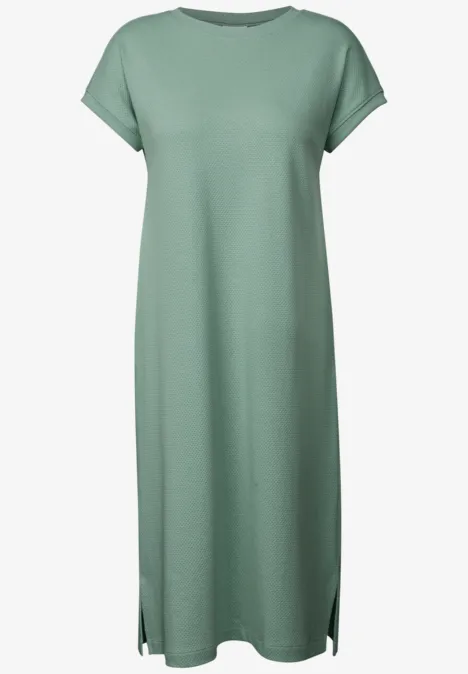 Jacquard Kleid matcha green