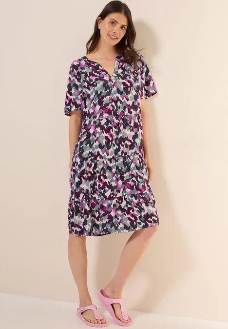 Gemustertes Kleid vanilla white