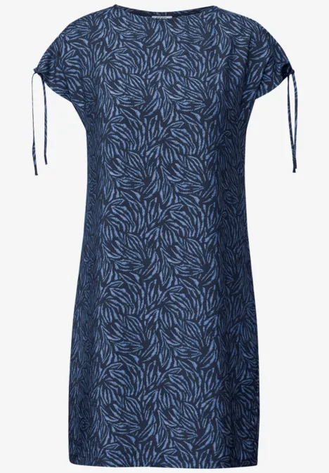 Gemustertes Strukturkleid urban navy blue